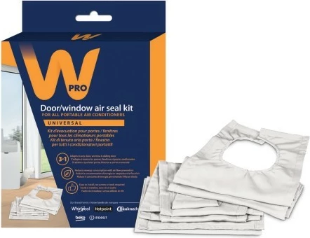 Komplet izolues për dritare/dyer, Whirlpool, ASK023, pëlhurë e bardhë, universal