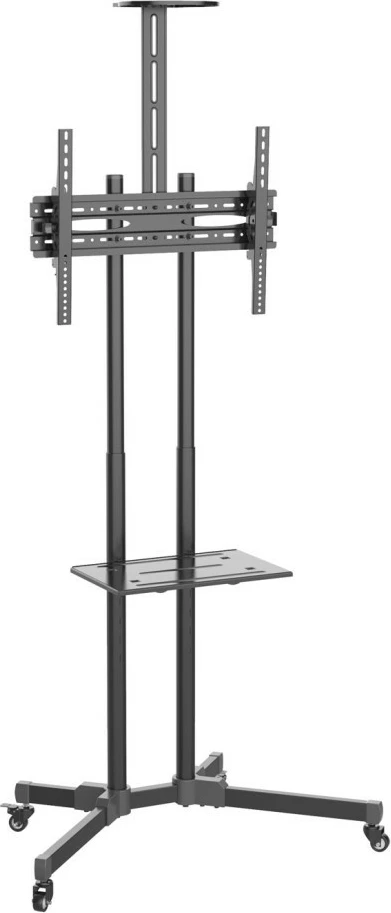 Qëndrim mobil për TV Techly 364477, për 37-70 inç, 2 rafte, i zi