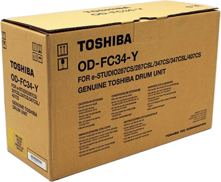 Drum imazhi, Toshiba, OD-FC34-Y (ODFC34Y, 6A000001579), 30,000 faqe, kompatibil me e‑STUDIO 287cs/347cs/407cs, verdhë