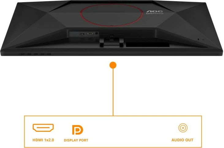 Monitor gaming, AOC, 27G42E, 27" Full HD 1920x1080, IPS i shpejt 180Hz 1ms GtG, AdaptiveSync HDR10, i zi