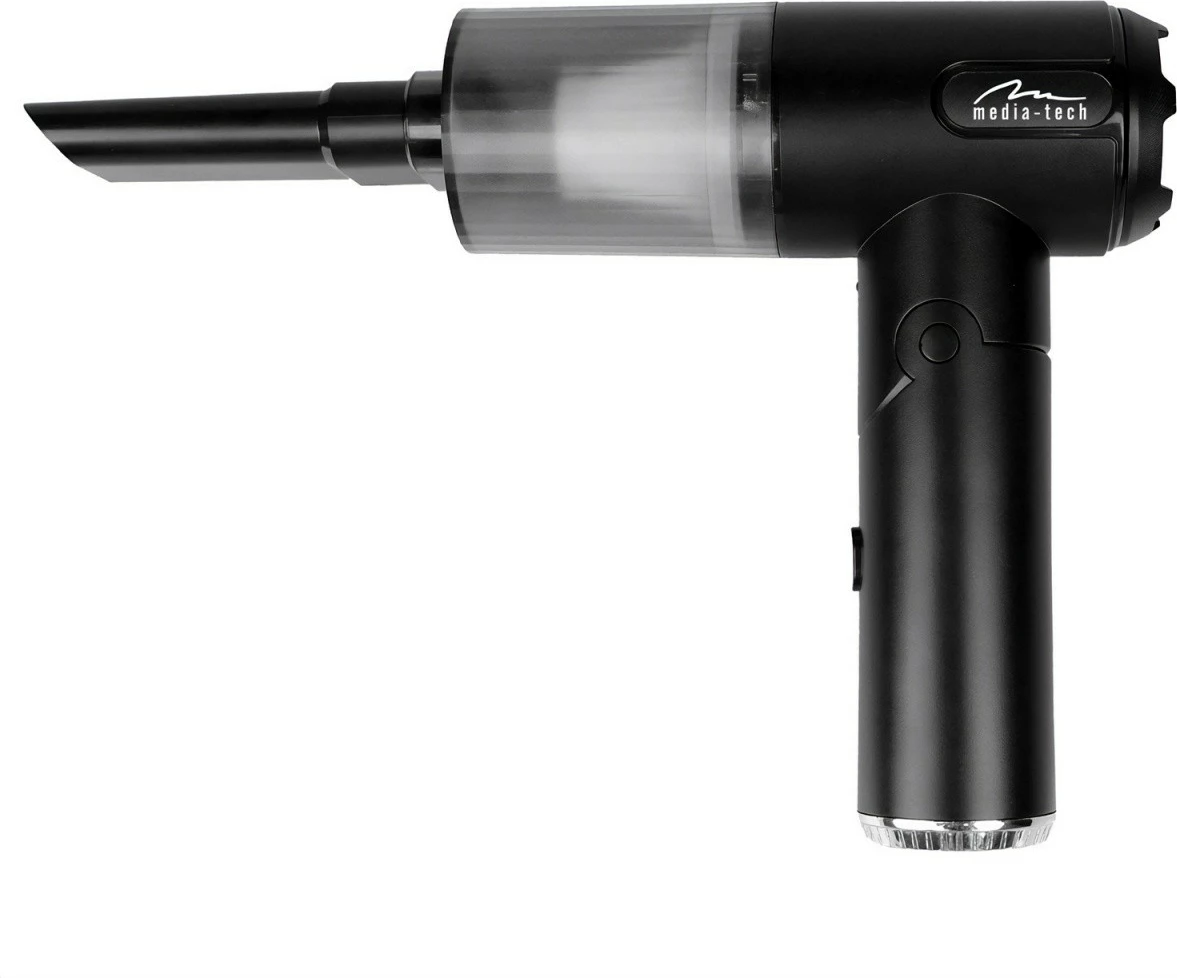 Fryrës/aspirator dore 2‑në‑1 Media‑Tech MT6538 65W 6800Pa 30 m/s LED bateri USB‑C, i zi, set me aksesorë