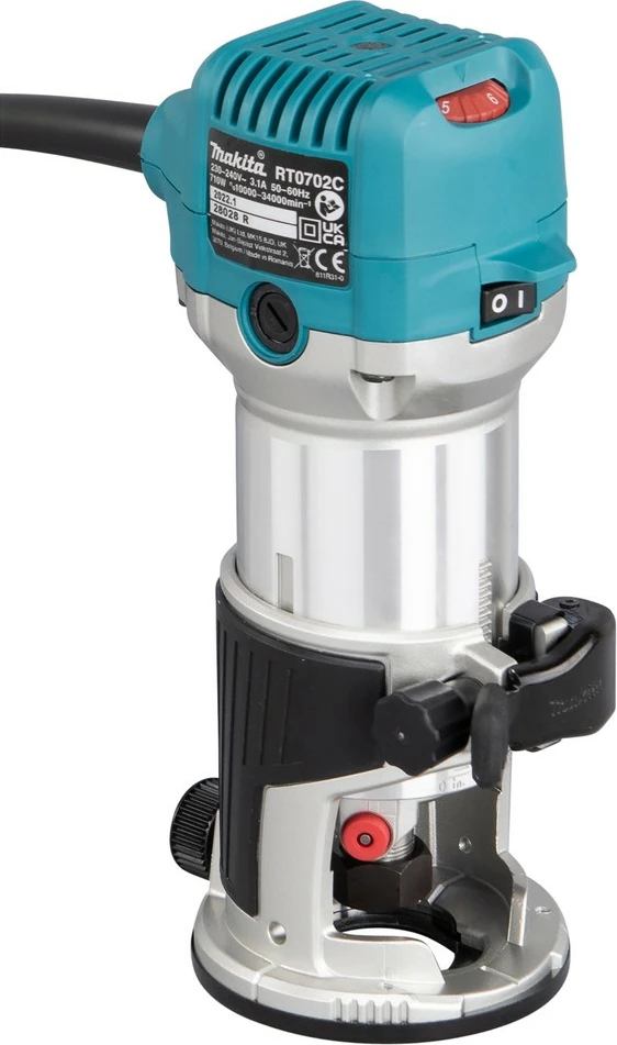 Frezer elektrik Makita RT0702CX2J, 710W, 6/8mm, zi/gri/jeshile