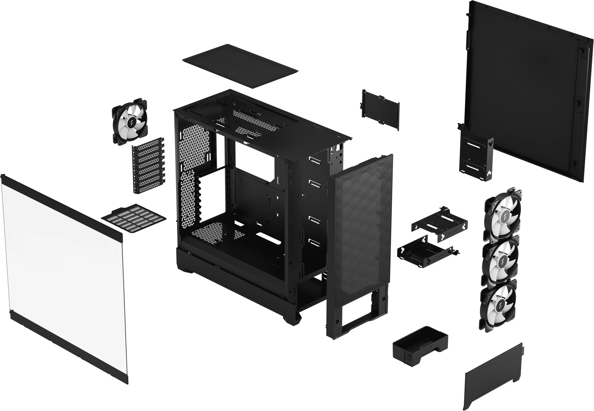 Kasë Fractal Design Pop XL Air, Tower, PC, EATX, micro ATX, Mini-ITX, e zezë