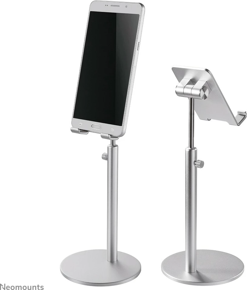 Mbështjellës tavoline Neomounts DS10-200SL1 për celular, rregullim lartësie, alumini, argjend