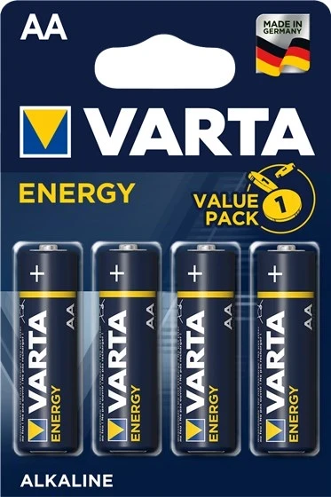 Bateri Varta Energy AA, Alkaline, 1.5V, 4 copë