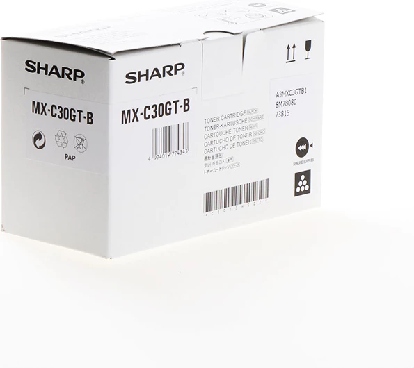 Toner Sharp MX-C30GTB 6000 faqe, standard, e zezë
