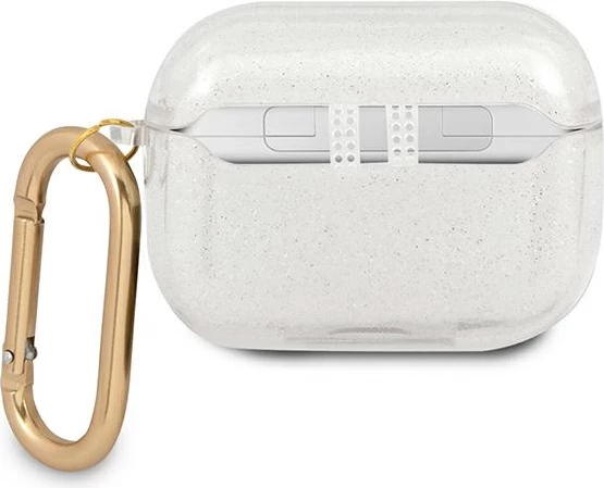 Mbështjellës Guess GUAPUCG4GT për AirPods Pro, Transparent Glitter