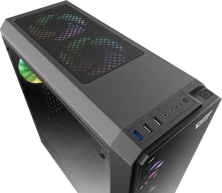 Kasë Darkflash Water Square 5, Middle Tower, ATX/M-ATX, pa ventilatorë, e zezë