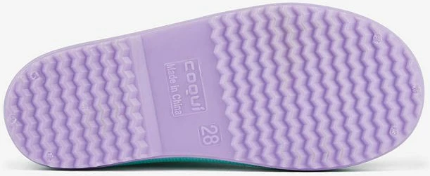 Çizme për vajza Coqui, ngjyrë vjollcë dhe jeshile