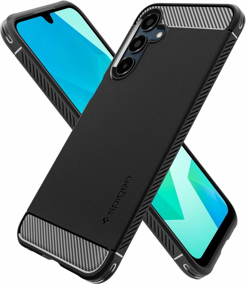 Mbështjellës Spigen Rugged Armor për Samsung Galaxy A16, i zi