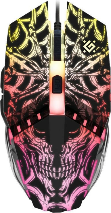 Maus gaming Defender PROTOTYPE GM-670L, 2400 DPI, me ndriçim, i zi