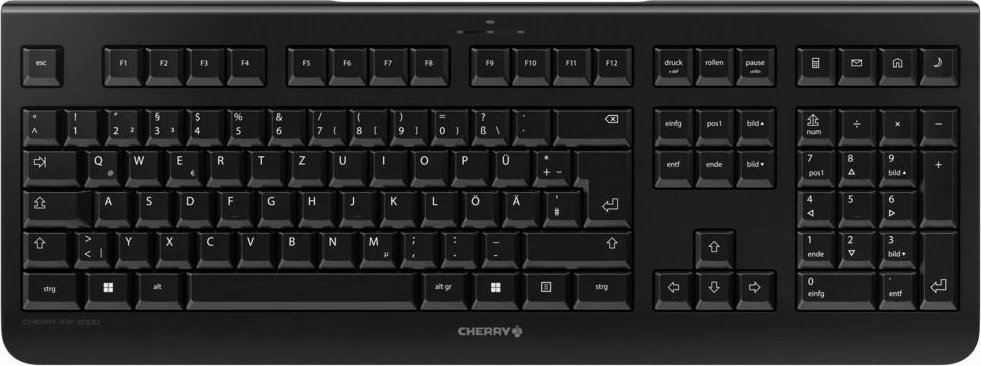 Tastierë Cherry KW 3000, Wireless, QWERTZ, e zezë