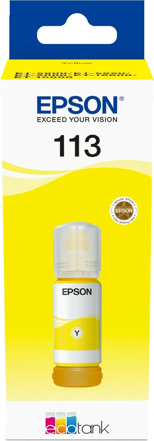 Bojë EcoTank Epson 113, Verdhë, 70 ml