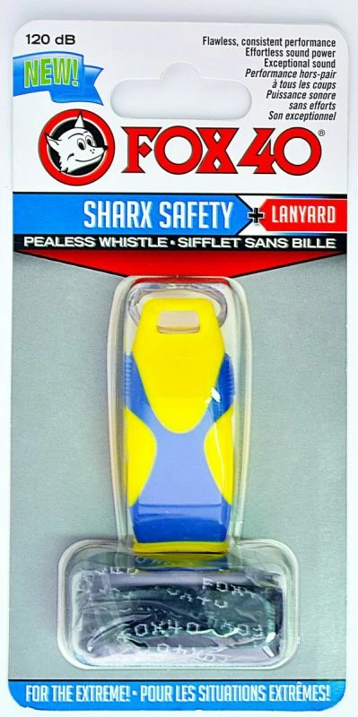 Bilbil sportiv Fox, për gjyqtarë, verdhë-kaltër