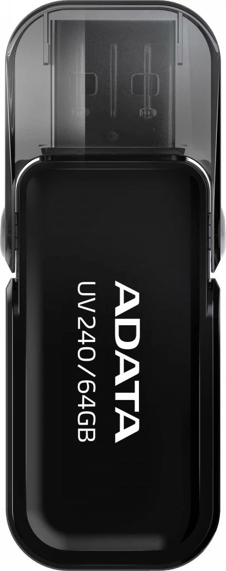 Pendrive Adata UV240, 64GB, USB 2.0, e zezë