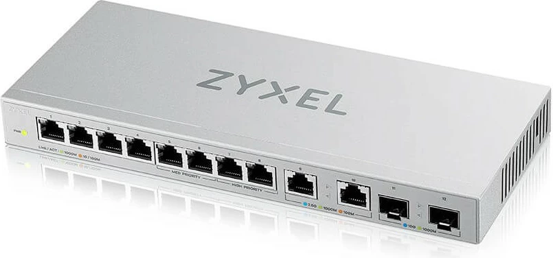 Switch Zyxel XGS1010-12-ZZ0102F, Unmanaged, Gigabit Ethernet (10/100/1000), Full duplex