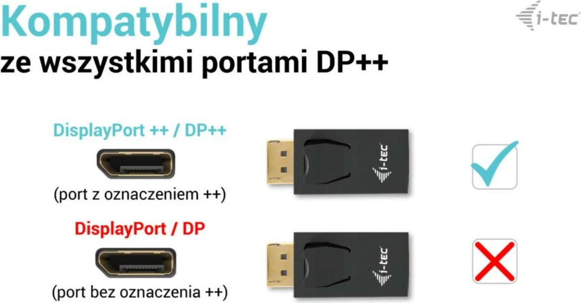 Adapter DisplayPort në HDMI i-tec DP2HDMI4K30HZ, 4K/30Hz, i zi
