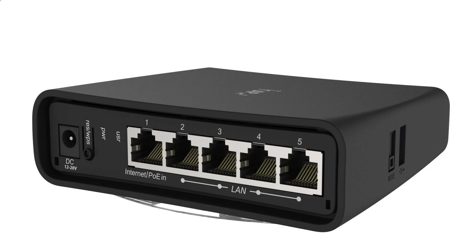 Access point Mikrotik RBD52G-5HacD2HnD-TC, 2.4/5 GHz, 5 porte Gigabit, e zezë