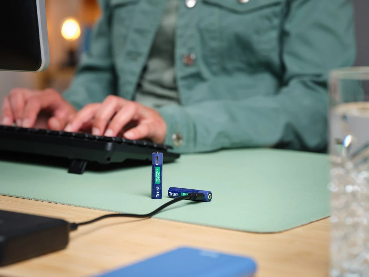 Bateri të rikarikueshme Trust 25585 AAA, 500 mAh, Jeshile, 2 copë