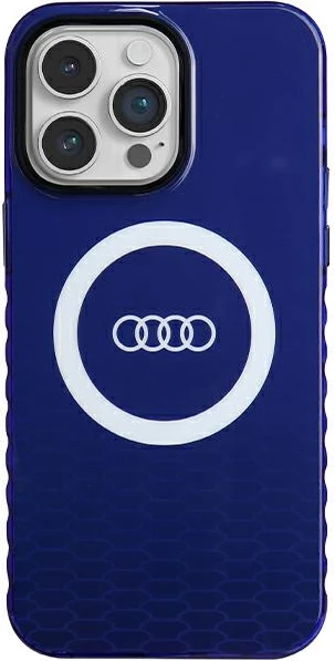 Mbështjellës Audi IML Big Logo MagSafe për iPhone 14 Pro Max, Blu