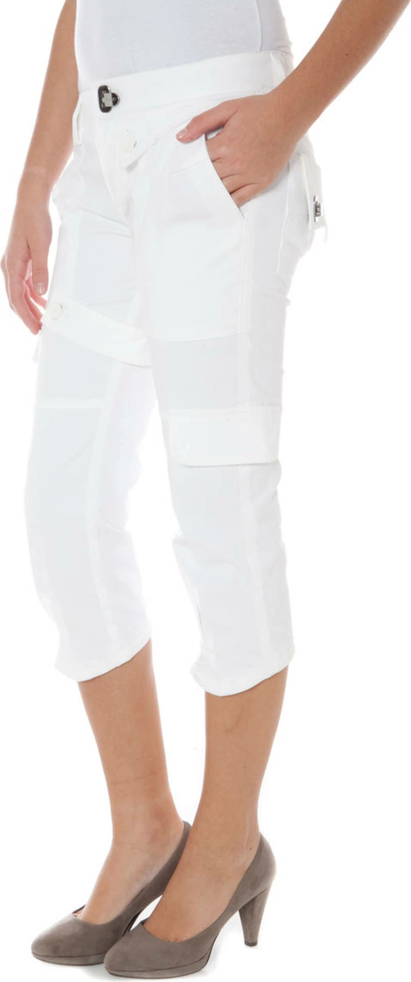 Pantallona pinocchietto PHARD femra, të bardha