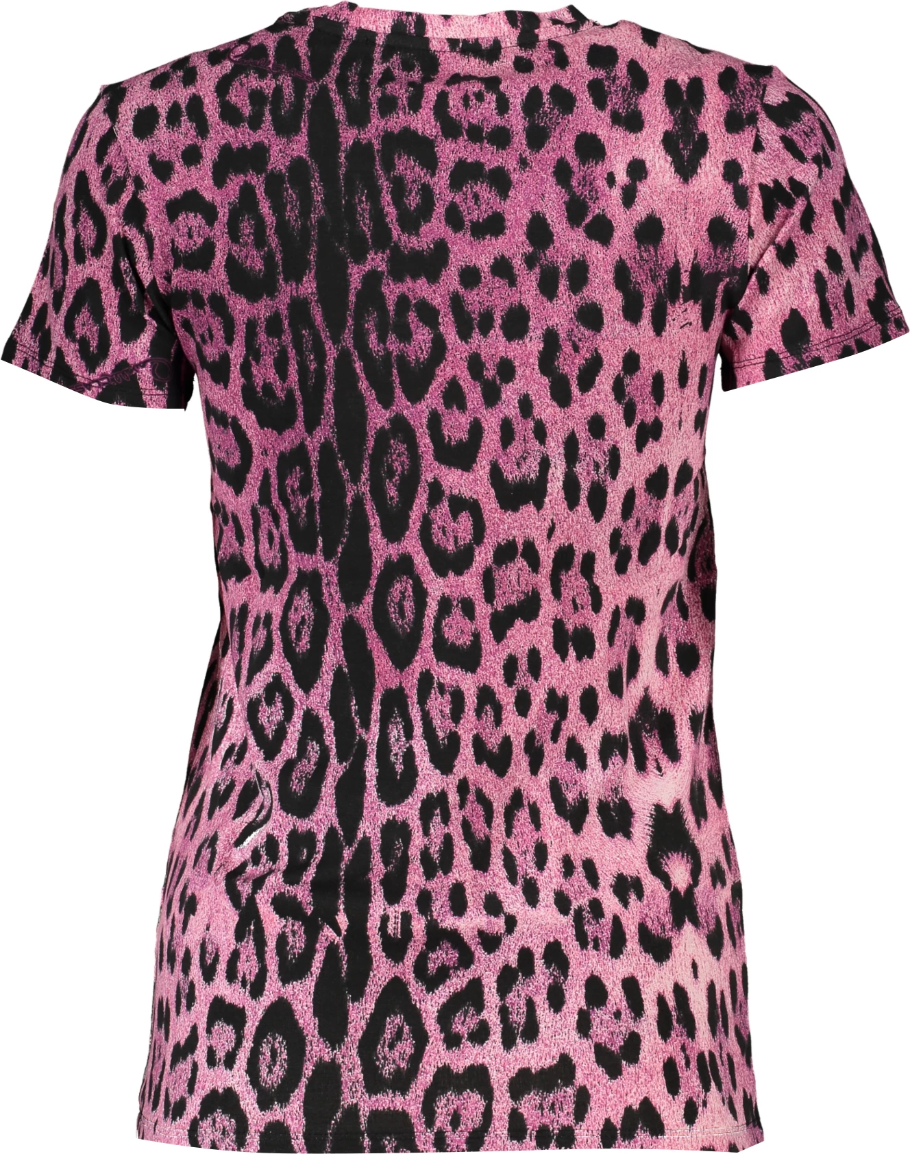 Maicë për femra CAVALLI CLASS me mëngë të shkurta, rozë