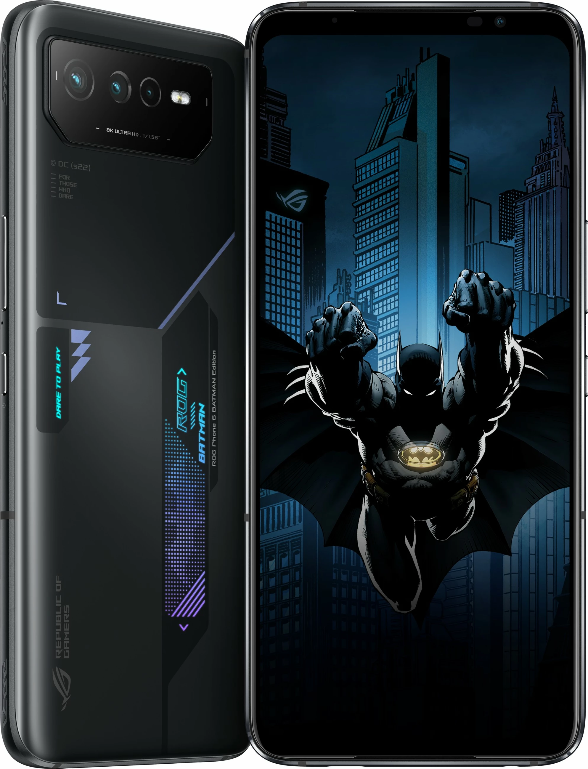 Celular ASUS ROG Phone 6 BATMAN Edition, 12 GB, 256 GB, 50 MP, Android 12, Black