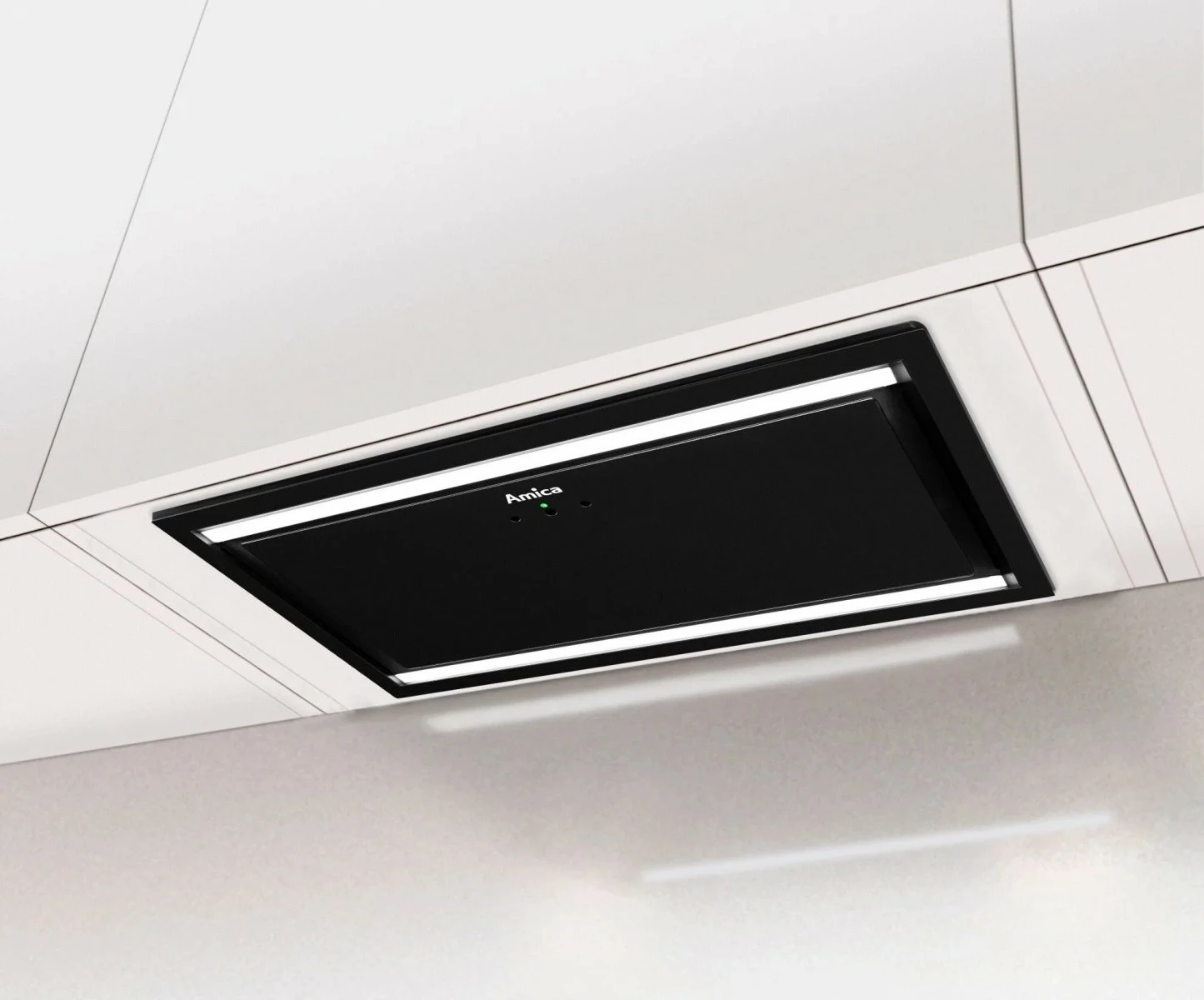 Aspirator i integrum Amica OMC6751B, 60 cm, kontroll me gjeste dhe telekomandë, LED, i zi