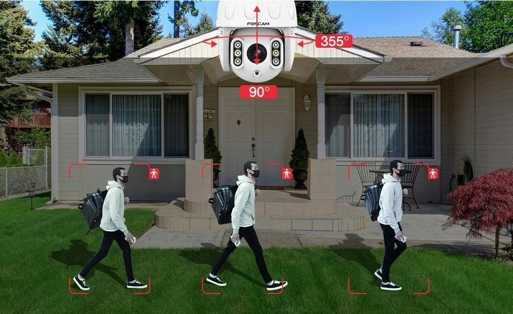 Kamerë IP Foscam SD8EP 8MP, Bardhë