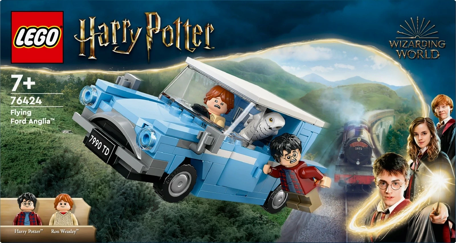 Set LEGO Harry Potter Flying Ford Anglia 76424, 165 pjesë, plastikë