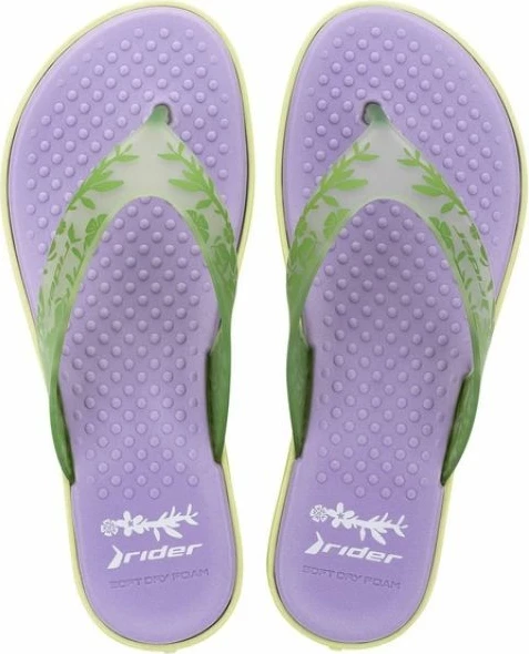 Flip-flopa për femra Rider, vjollcë e gjelbër