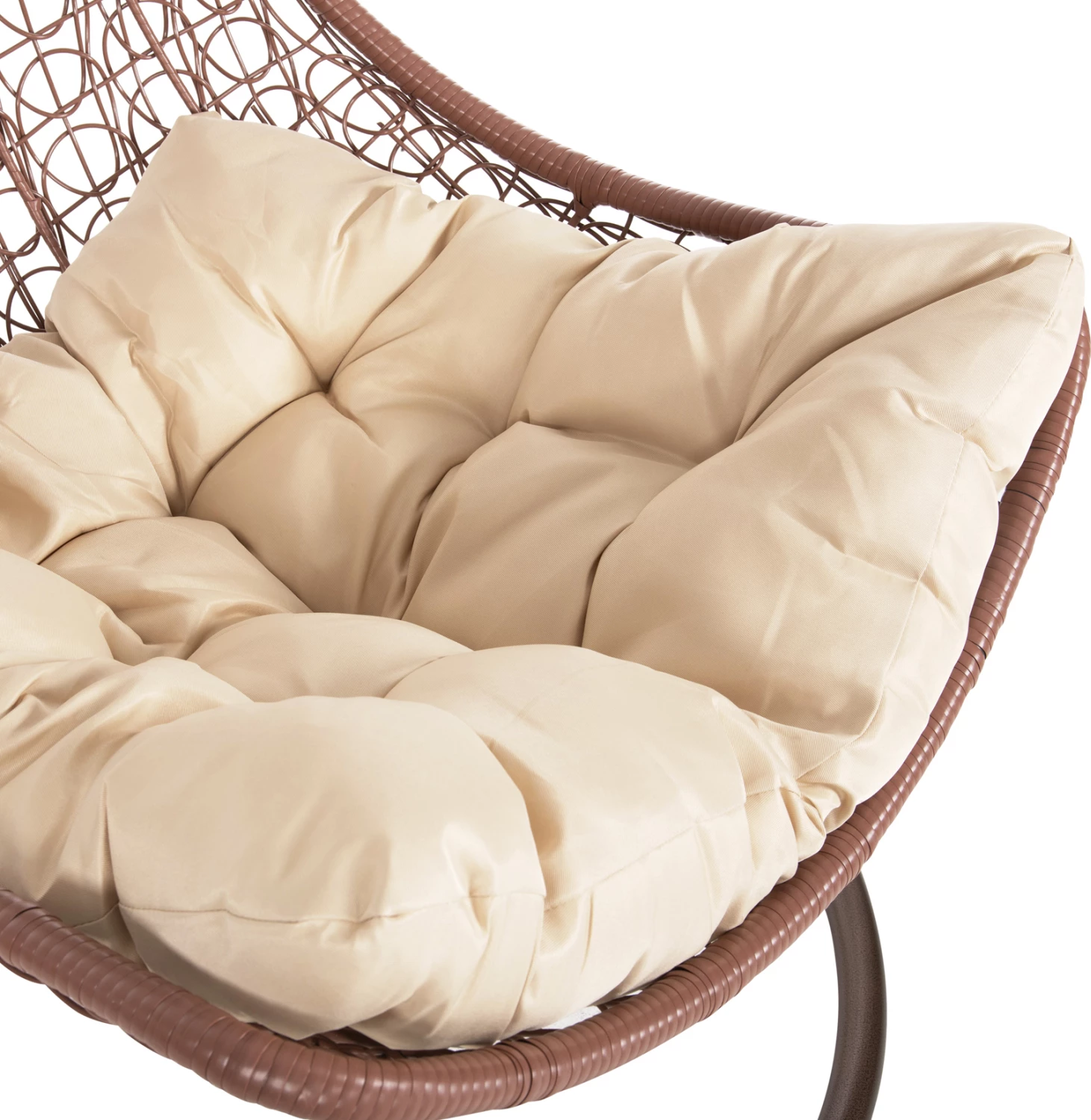 Fole varëse njësh MILLIE, metal ngjyrë kafe, ratan sintetik ngjyrë kafe, Φ95x195H cm