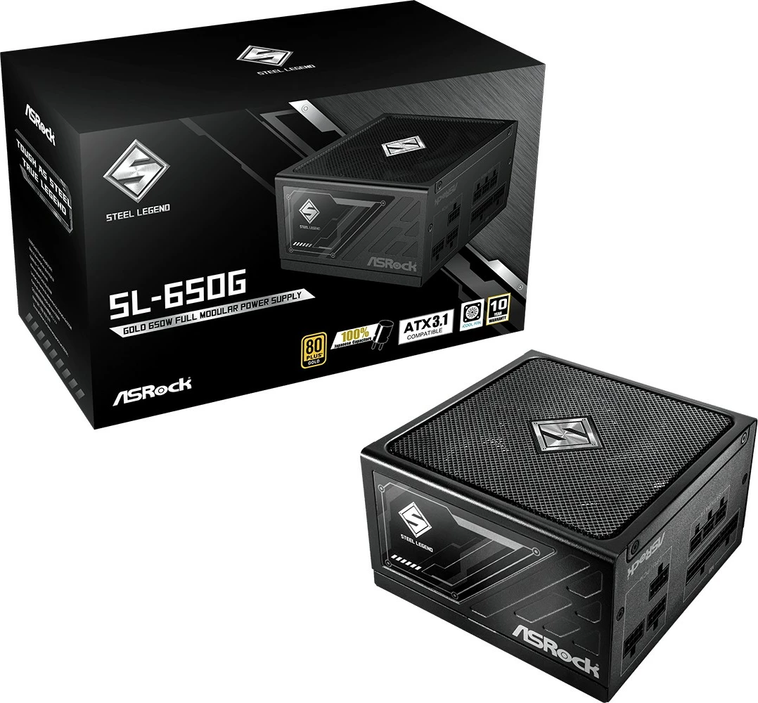 Kasë energjie ASRock SL-650G, 650W, Modular, 80 PLUS Gold, e zezë
