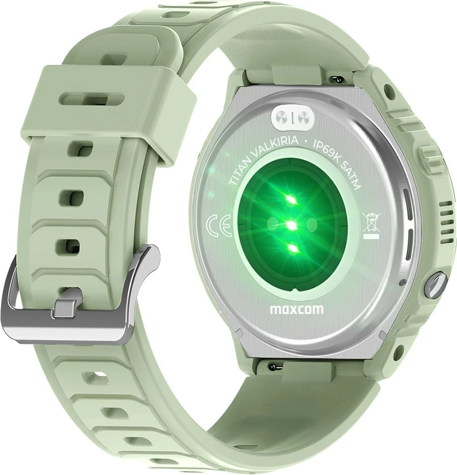 Smartwatch Maxcom FW100 Titan Valkiria, 1.3" AMOLED, 64 MB, Mint