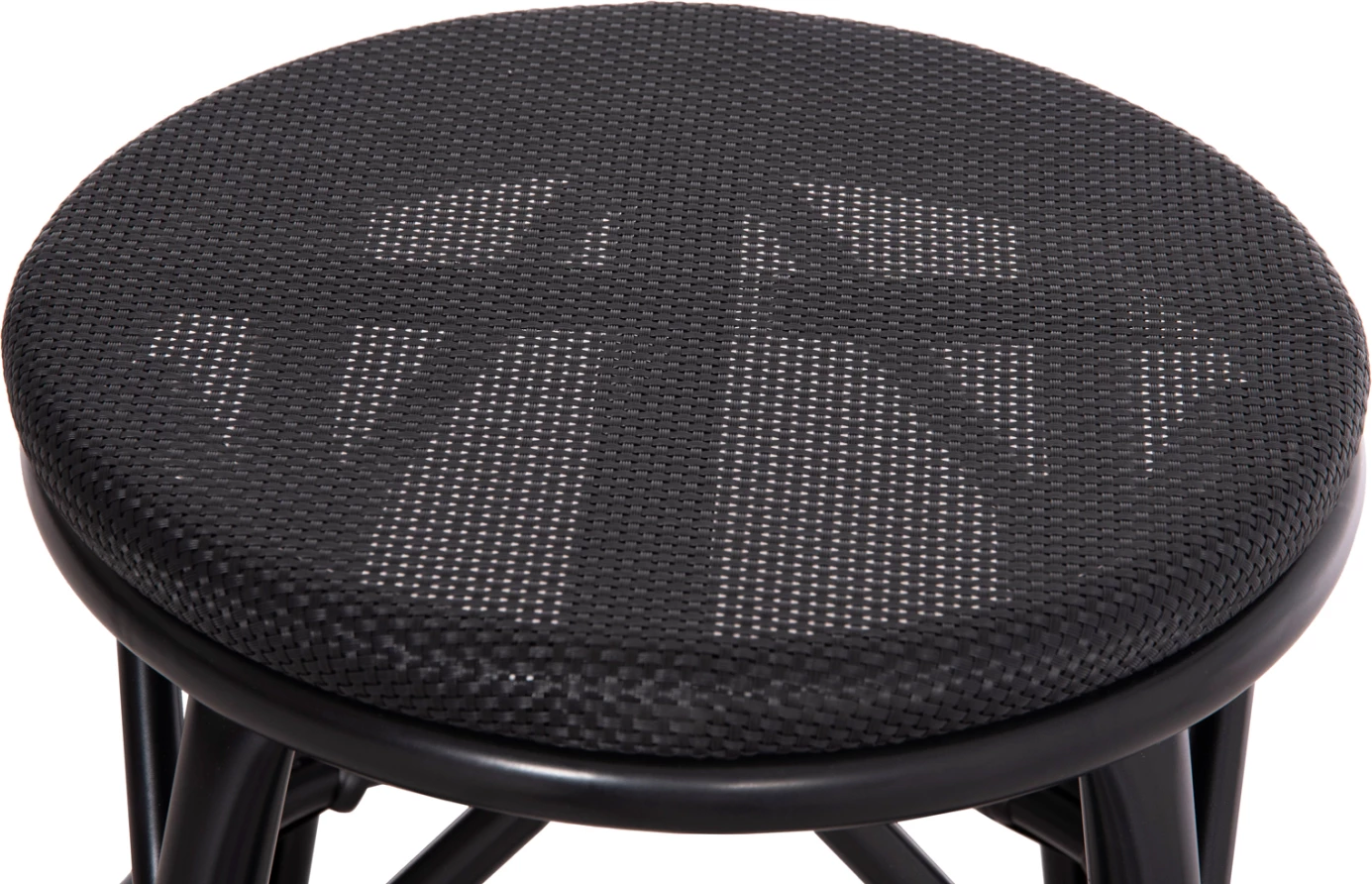 Karrige e rrumbullakët alumini, pamje bambuje, FH6285.02, ngjyrë e zezë, Φ36x46H cm