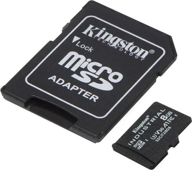 Kartelë MicroSDHC Kingston Technology Industrial 8 GB, e zezë
