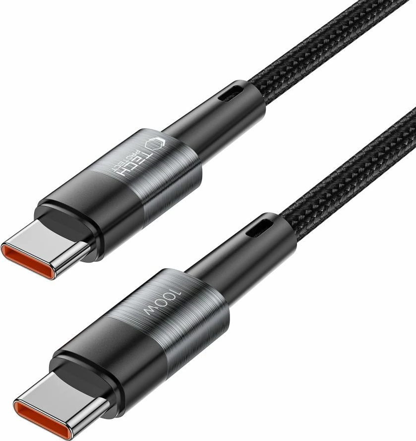 Kabllo USB-C/USB-C Tech-Protect UltraBoost 0.25m, 100W, Gri