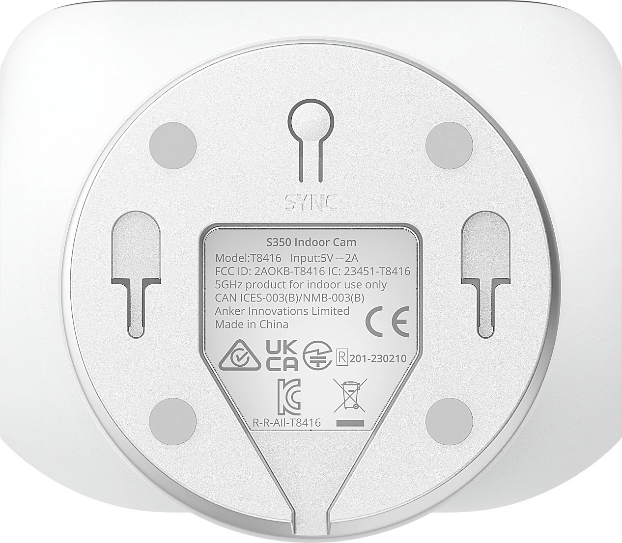 Kamerë sigurie IP Anker Eufy Indoor Cam S350, pa kabllo, 8x zoom, 360° FOV, zi, bardhë
