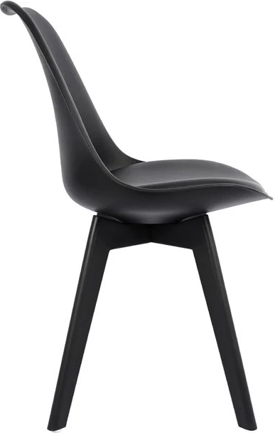 Karrige Vegas FH0033.32 polipropilenë-PU-e zezë 47,5x55x82 cm, set prej 4 copë