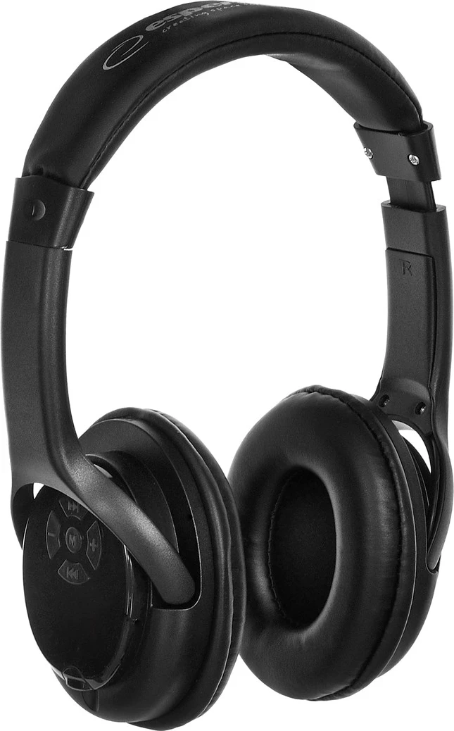 Kufje wireless Esperanza Libero EH163K, head-band, Bluetooth, 10 orë, e zezë
