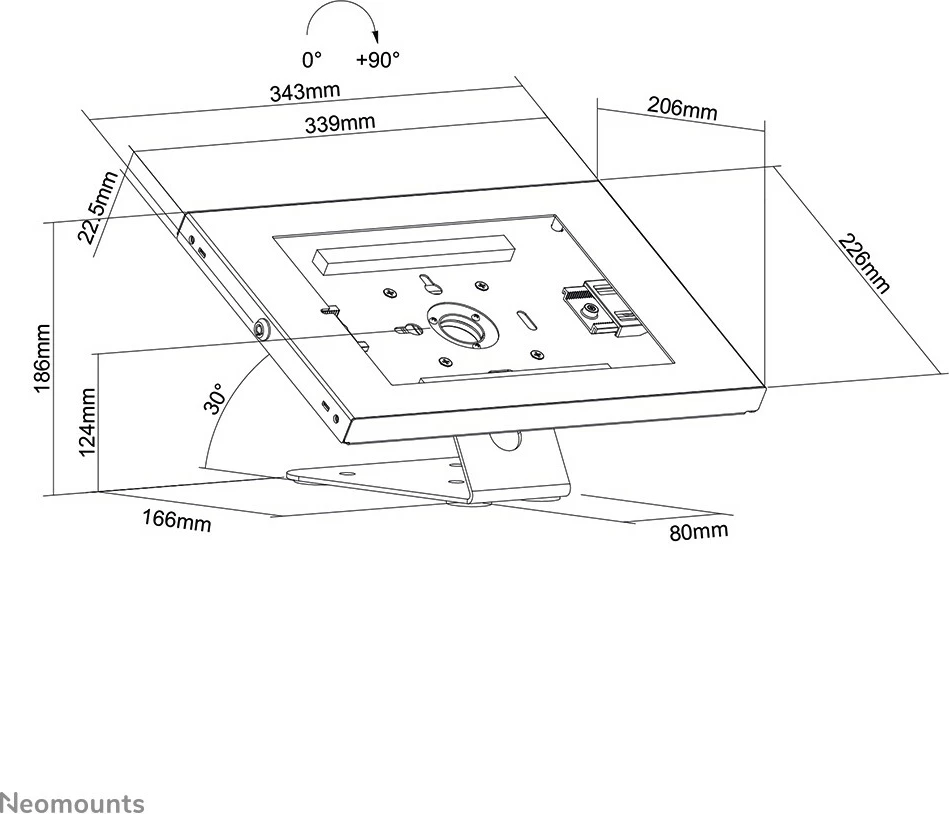 Mbajtës tabletë Newstar DS15-630WH1, 9.7-11", i bardhë