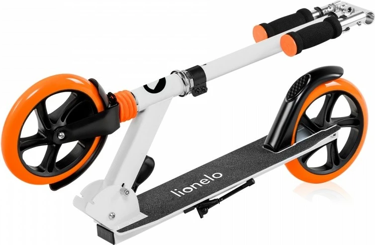 Trotinet Lionelo Luca 51334, për fëmijë dhe të rritur, Bardhë/Portokalli
