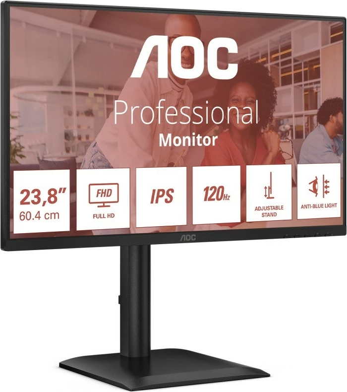 Monitor AOC 24E4U, 23.8 inç, IPS, 120Hz, FHD, i zi