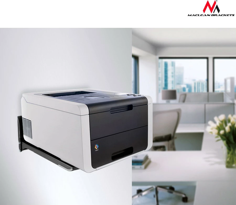 Mbajtëse muri për mikrovalë Maclean MC-776B, metal, e zezë