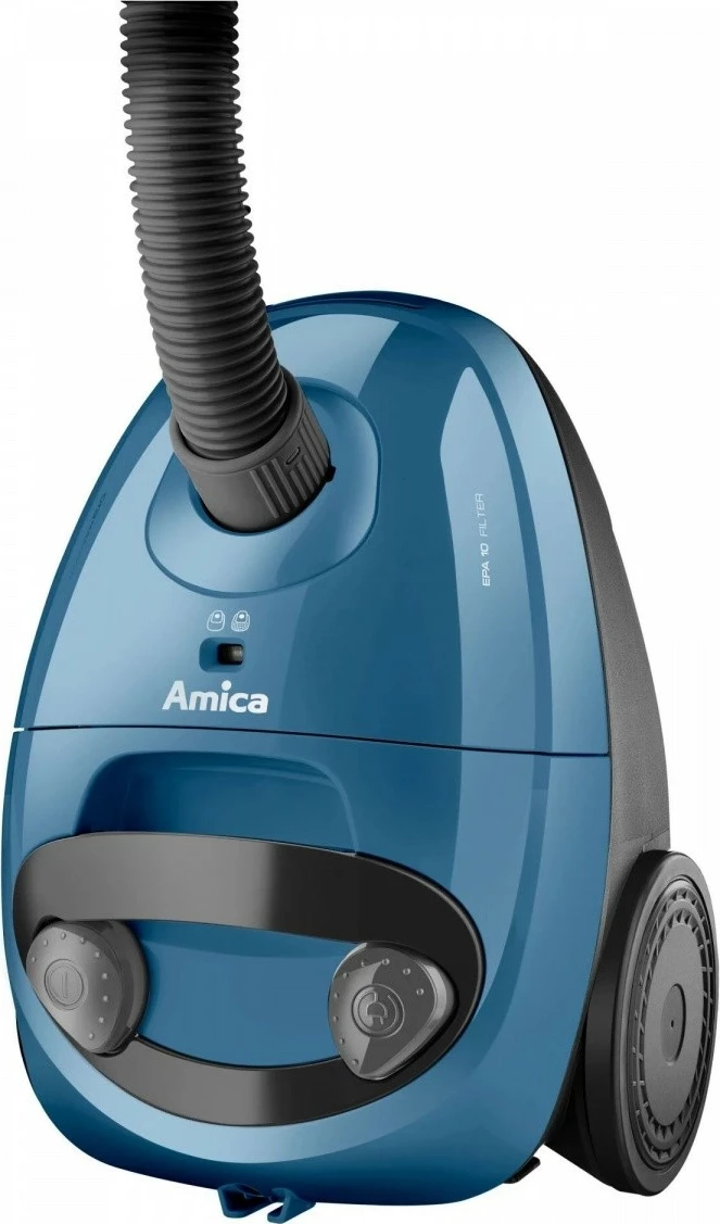 Fshesë me korent Amica ORA VM1036 me qese, 2L, 900W, Zi/Blu