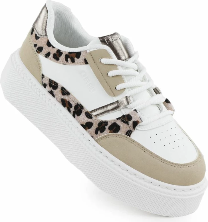 Atlete platforme për femra Big Star, të bardha