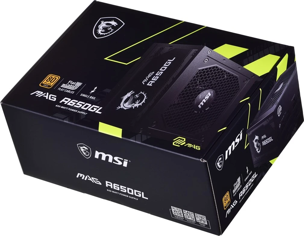 Furnizues i Energjisë MSI MAG A650GL, 650 W, 80 PLUS Gold