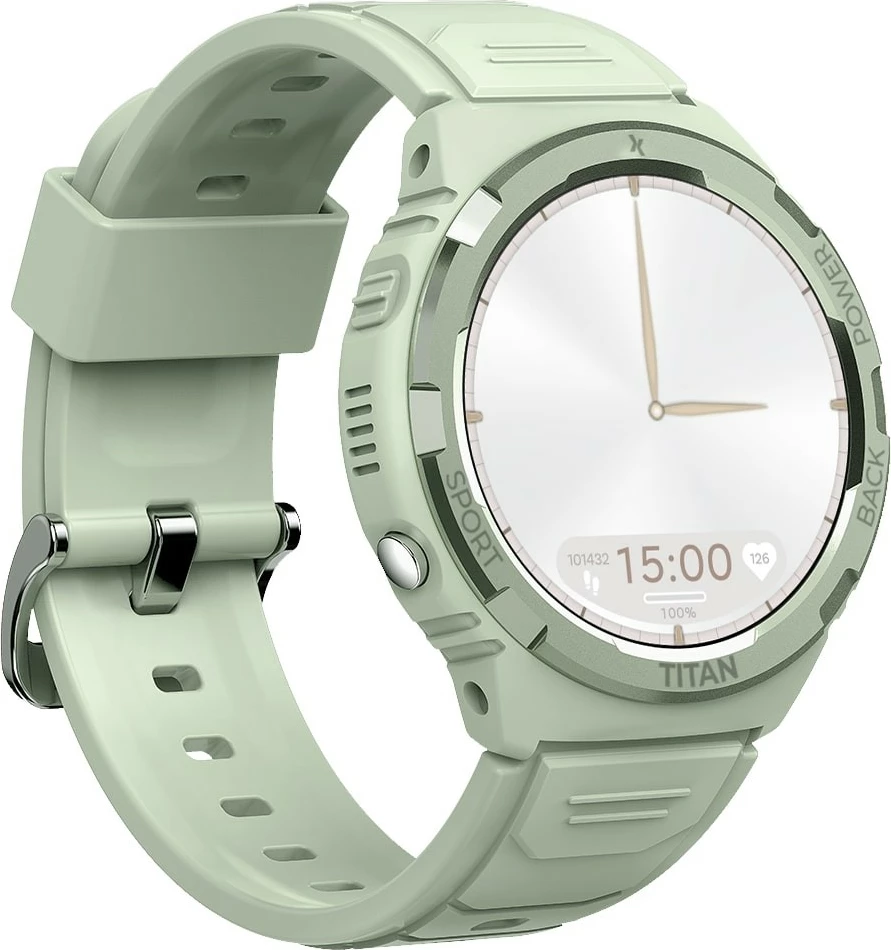 Smartwatch Maxcom FW100 Titan Valkiria, 1.3" AMOLED, 64 MB, Mint