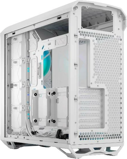 Kasë Fractal Design Torrent White RGB TG Clear Tint, Midi Tower, Tempered Glass, e bardhë