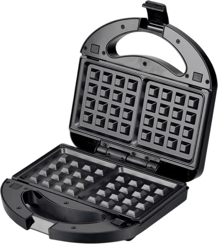 Tostier 3-në-1 Feel-Maestro MR-709 750 W pllaka të ndërrueshme jo-ngjitëse zi/argjend